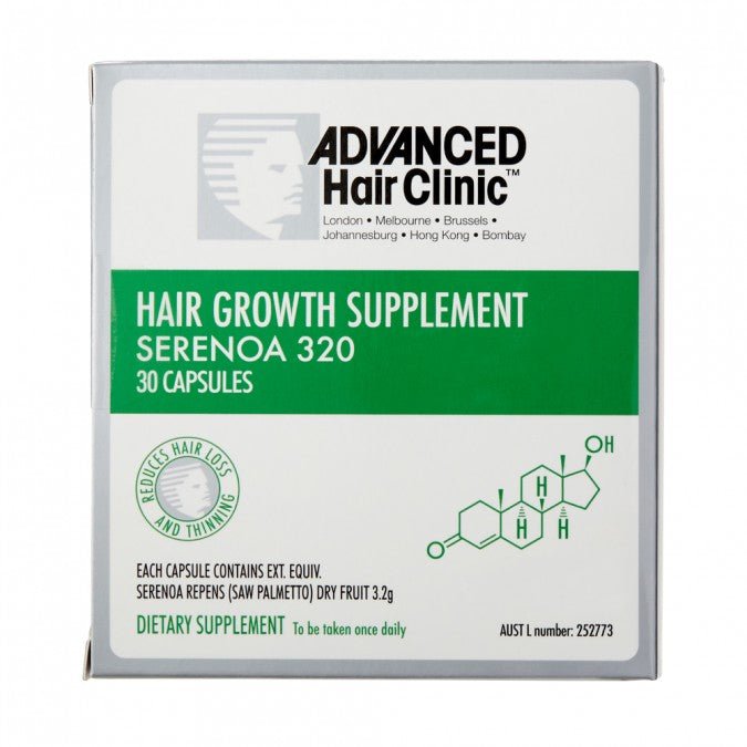 Advanced Hair Clinic Hair Thickening Serenoa 320 30 Capsules - VITAL+ Pharmacy