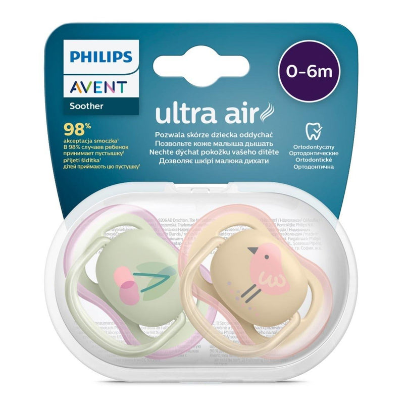 Avent Ultra Air Shoother 0-6 Months Deco 2 Pack SCF085/14 - VITAL+ Pharmacy