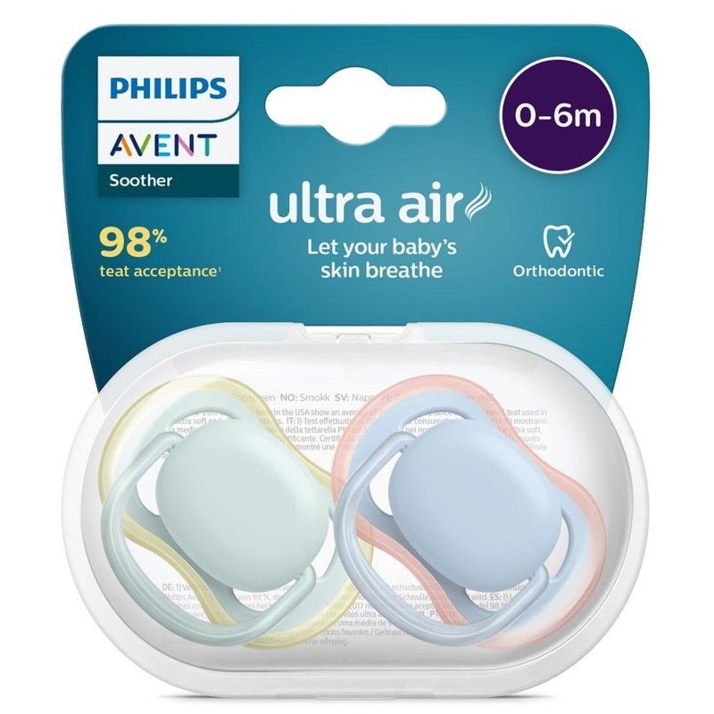 Avent Ultra Air Soother 0-6 Months 2 Pack SCF085/11 - VITAL+ Pharmacy
