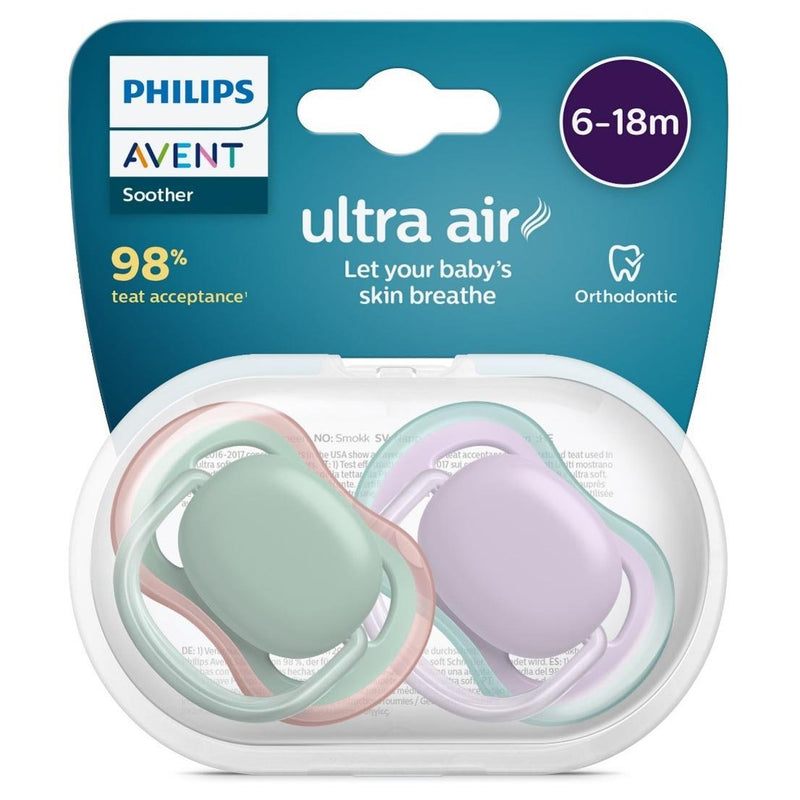 Avent Ultra Air Soother 6-18 Months 2 Pack SCF085/16 - VITAL+ Pharmacy