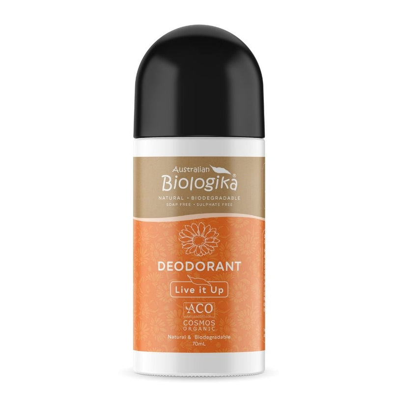 Biologika Live It Up Organic Deodorant Roll-On 70mL - VITAL+ Pharmacy