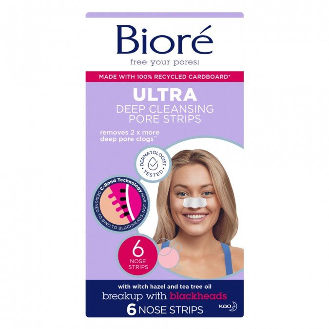 Biore Ultra Deep Cleansing Pore Strips 6 Pack - VITAL+ Pharmacy