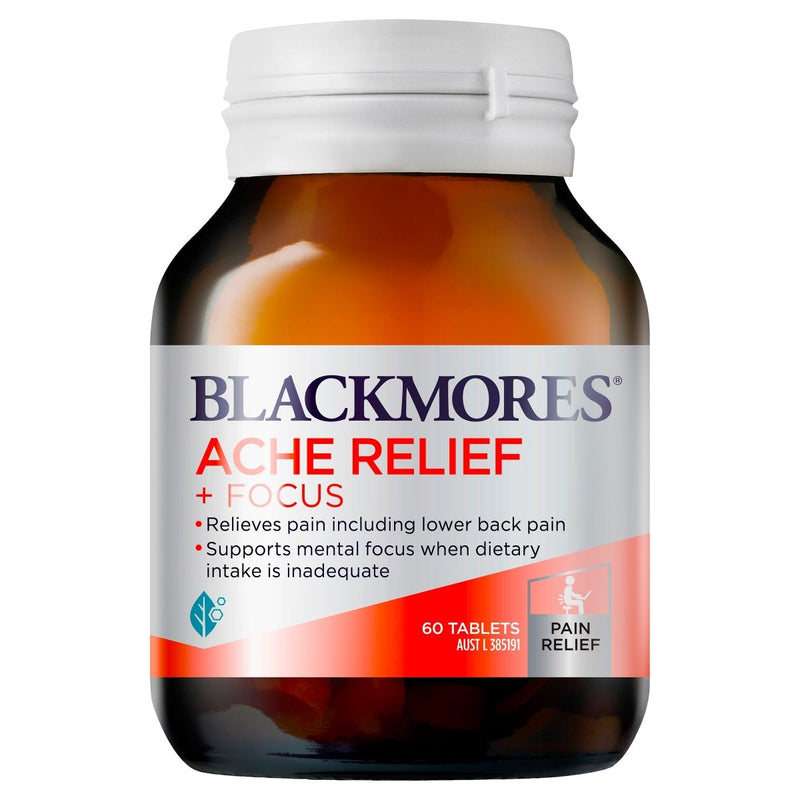 Blackmores Ache Relief+Focus 60 Tablets - VITAL+ Pharmacy