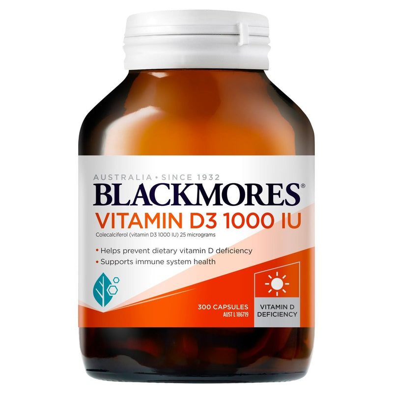 Blackmores Vitamin D3 1000 IU 300 capsules - VITAL+ Pharmacy