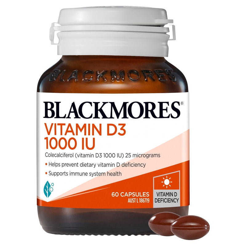 Blackmores Vitamin D3 1000 IU 60 capsules - VITAL+ Pharmacy