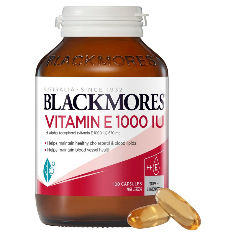 Blackmores Vitamin E 1000 IU 100 capsules - VITAL+ Pharmacy