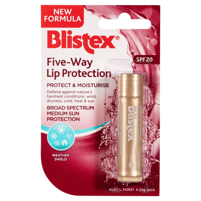 Blistex Five Way Lip Protection SPF20 4.25g - VITAL+ Pharmacy
