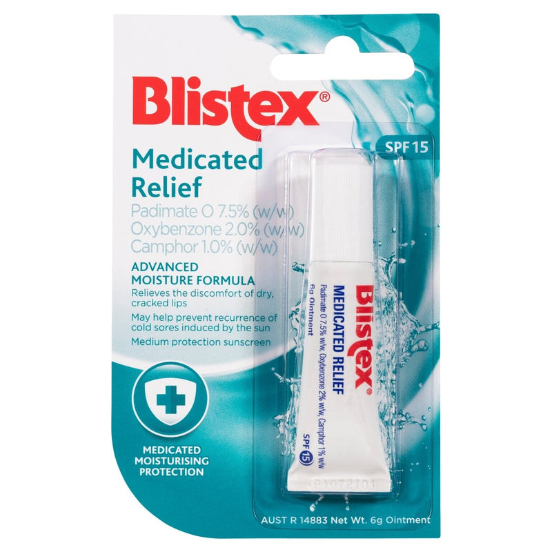Blistex Lip Cream Medicated Relief SPF15 6g - VITAL+ Pharmacy