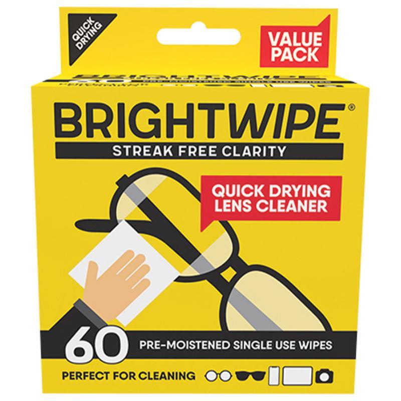 BrightWipe Lens Cleaning Wipes 60 Pack - VITAL+ Pharmacy