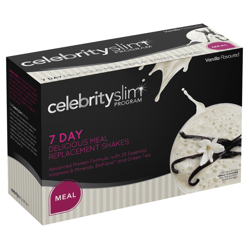 Celebrity Slim 7 Day Shake Pack Vanilla 14 x 55g - VITAL+ Pharmacy