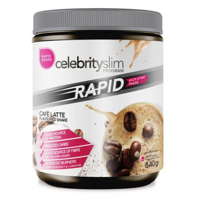 Celebrity Slim Rapid Café Latte 840g - VITAL+ Pharmacy