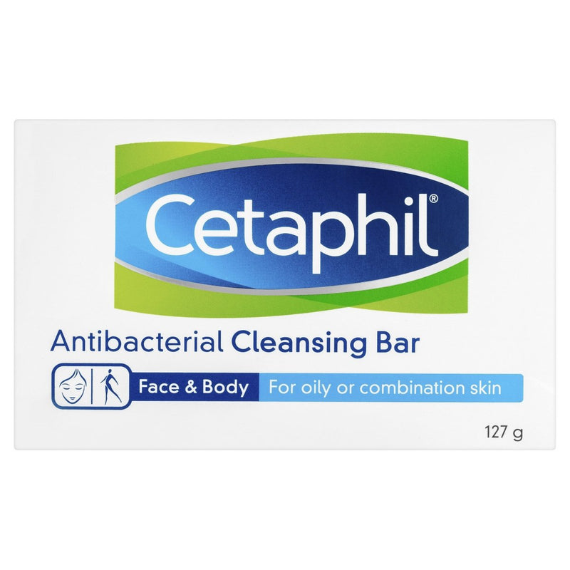 Cetaphil Antibacterial Cleansing Bar 127g - Clearance - VITAL+ Pharmacy