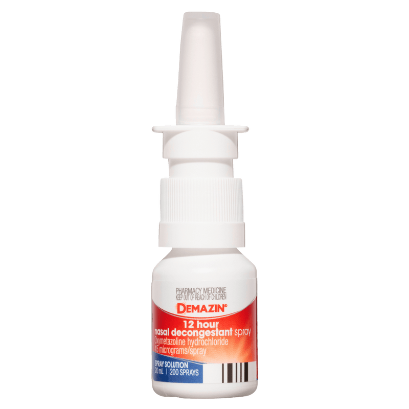 Demazin 12 Hour Nasal Decongestant Spray Value Pack 2 x 20mL - VITAL+ Pharmacy