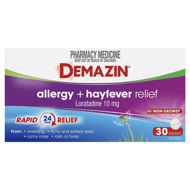 Demazin Allergy + Hayfever Relief 30 Tablets - VITAL+ Pharmacy
