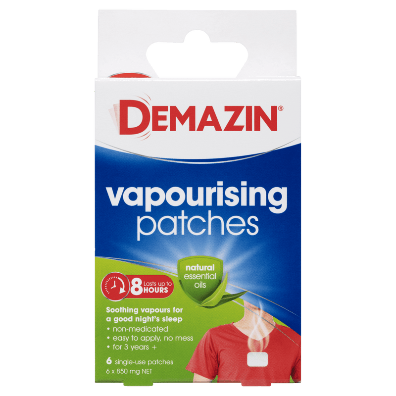 Demazin Vapourising Patches 6 Pack - VITAL+ Pharmacy