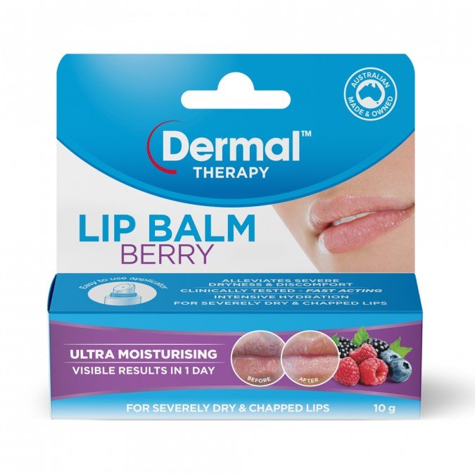 Dermal Therapy Lip Balm Berry 10g - VITAL+ Pharmacy
