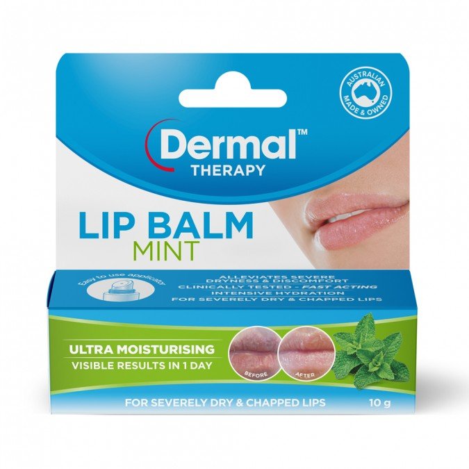 Dermal Therapy Lip Balm Mint 10g - VITAL+ Pharmacy