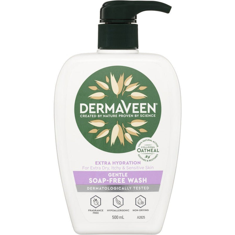 DermaVeen Extra Gentle Soap Free Wash 500mL - VITAL+ Pharmacy