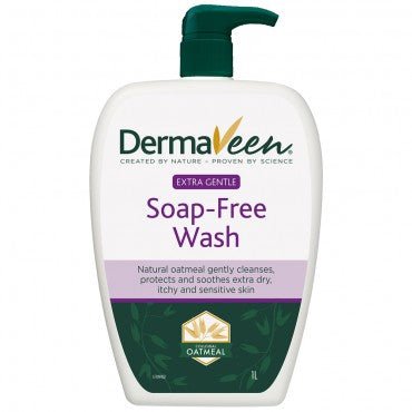 DermaVeen Extra Hydration Gentle Soap-Free Wash 1L - VITAL+ Pharmacy