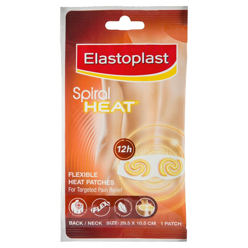 Elastoplast Spiral Heat Patch Back Neck 1 Patch - VITAL+ Pharmacy