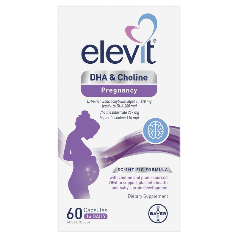Elevit DHA+Choline Pregnancy 60 Capsules - VITAL+ Pharmacy