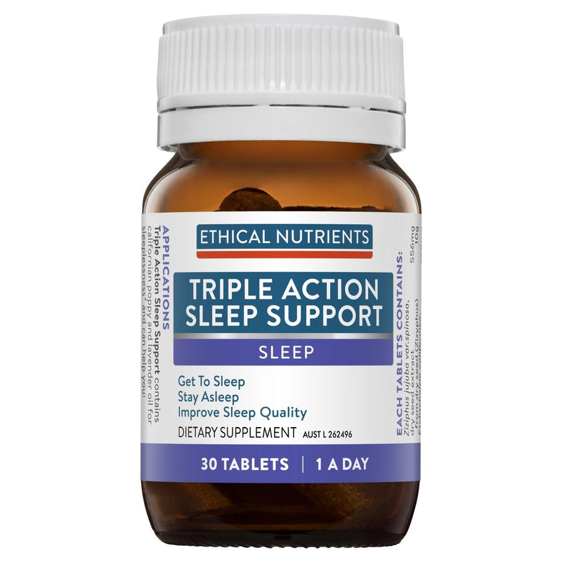 Ethical Nutrients Triple Action Sleep Support 30 Tablets - Clearance - VITAL+ Pharmacy