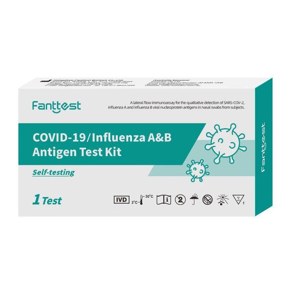 Fanttest COVID-19/ Influenza A&B Antigen Test Kit - VITAL+ Pharmacy