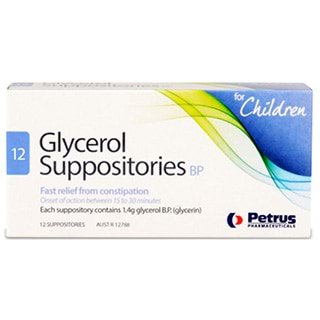 Glycerol for Children 12 Suppositories - VITAL+ Pharmacy