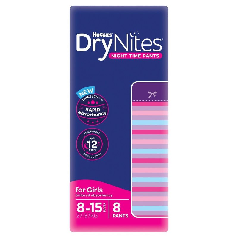Huggies DryNites Girls 8-15 Years 9 Pack - VITAL+ Pharmacy