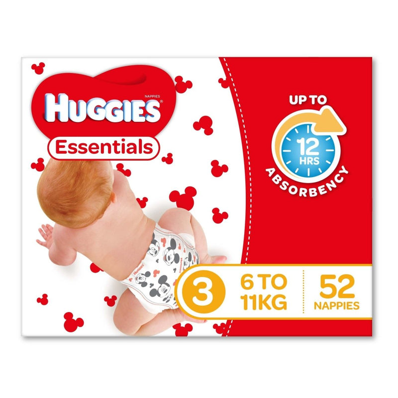 Huggies Nappies Essential Crawler 52 Pack - VITAL+ Pharmacy