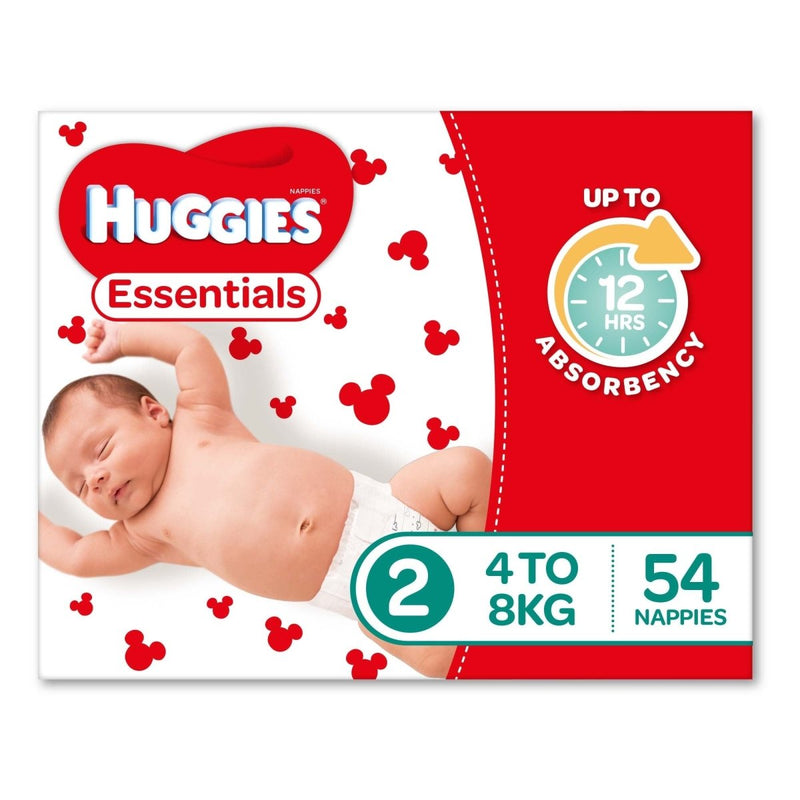 Huggies Nappies Essential Infant 54 Pack - VITAL+ Pharmacy