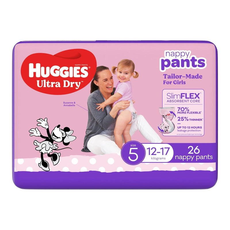 Huggies Nappies Pants Walker Girl 26 Pack - VITAL+ Pharmacy