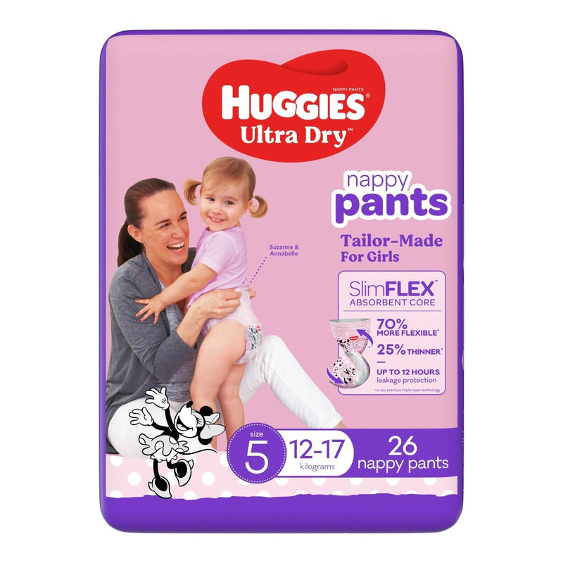 Huggies Nappies Pants Walker Girl 26 Pack - VITAL+ Pharmacy