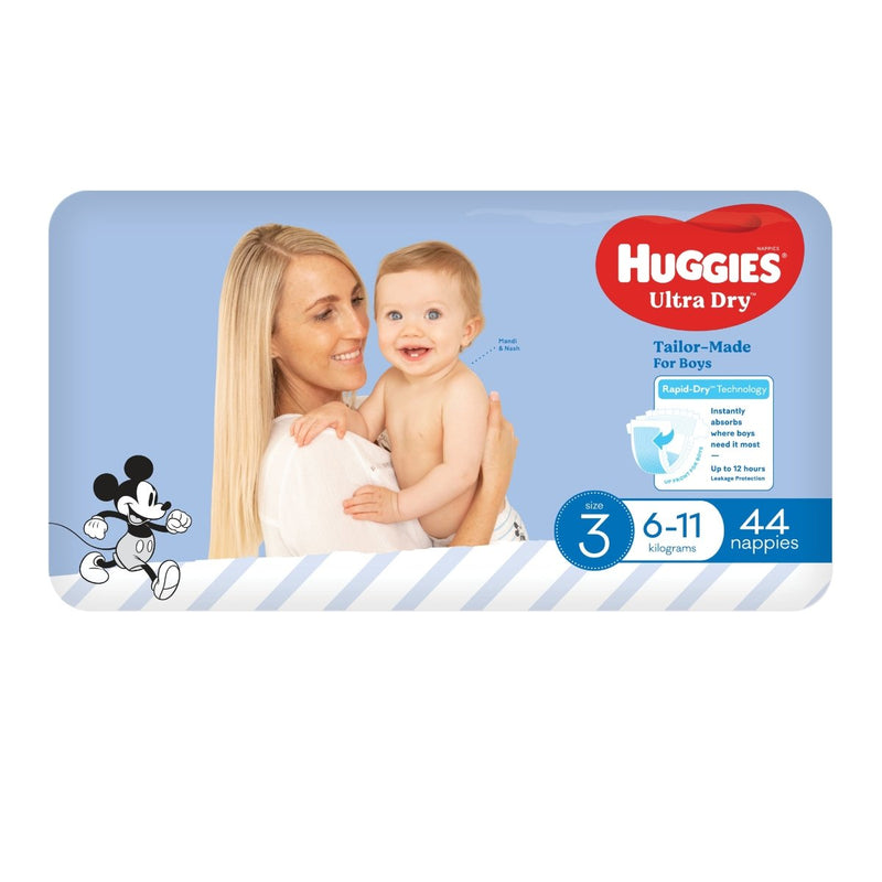 Huggies Nappies Ultra Dry Crawler Boy 44 Pack - VITAL+ Pharmacy