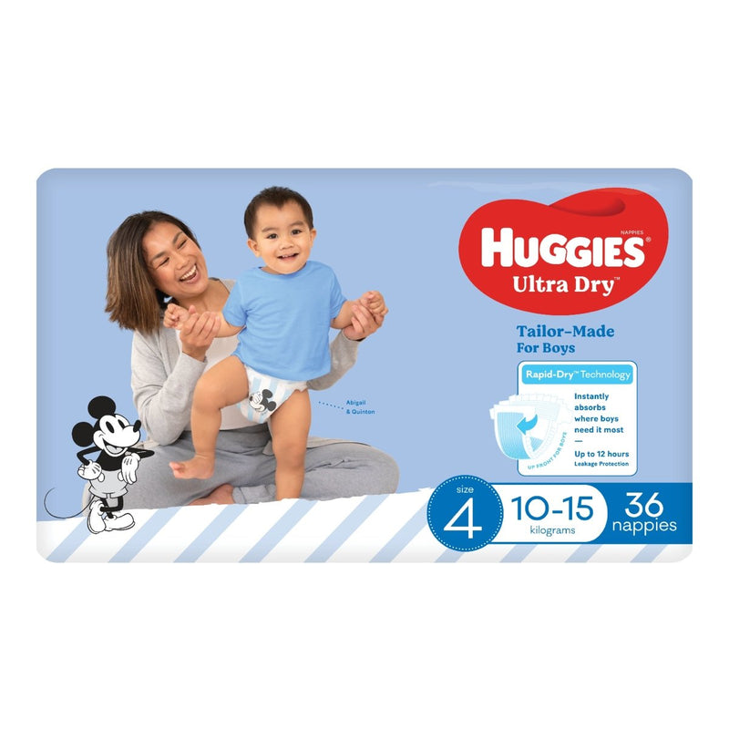 Huggies Nappies Ultra Dry Toddler Boy 36 Pack - VITAL+ Pharmacy