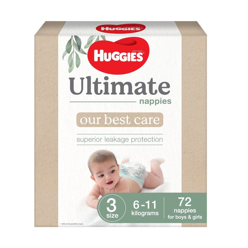 Huggies Ultimate Nappies Crawler 72 Pack - VITAL+ Pharmacy