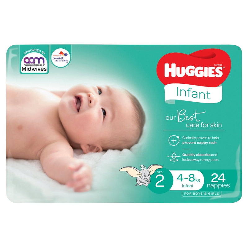 Huggies Ultimate Nappies Infant 24 Pack - VITAL+ Pharmacy