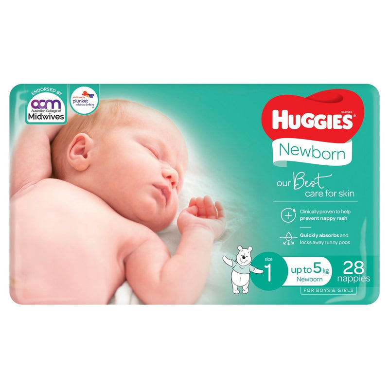 Huggies Ultimate Nappies Newborn 28 Pack - VITAL+ Pharmacy