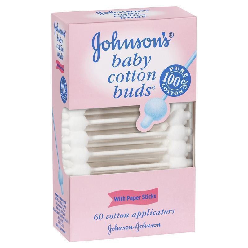 Johnson's Baby Cotton Applicator Buds 60 Pack - VITAL+ Pharmacy