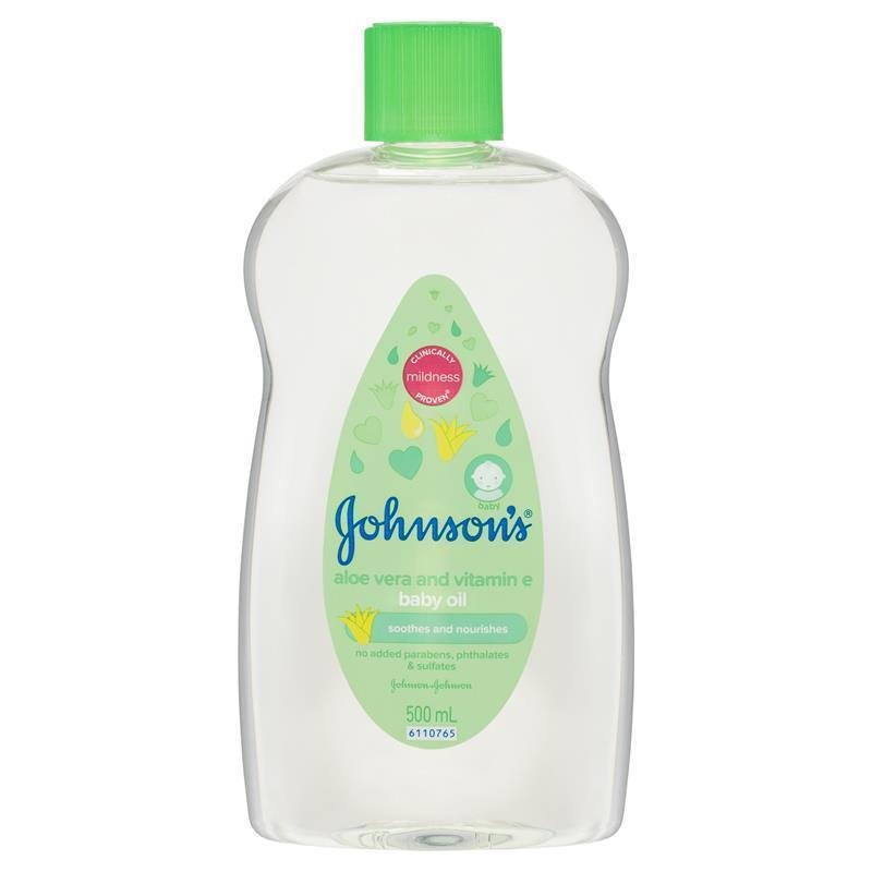 Johnson's Baby Oil with Aloe Vera & Vitamin E 500mL - VITAL+ Pharmacy