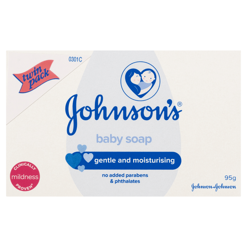 Johnson's Baby Soap Bar Twin Pack 2 x 95g - VITAL+ Pharmacy