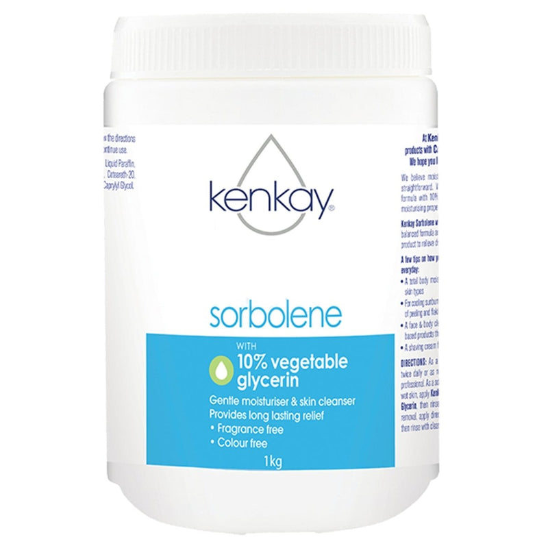 Kenkay Sorbolene with 10% Vegetable Glycerin Jar 1kg - VITAL+ Pharmacy