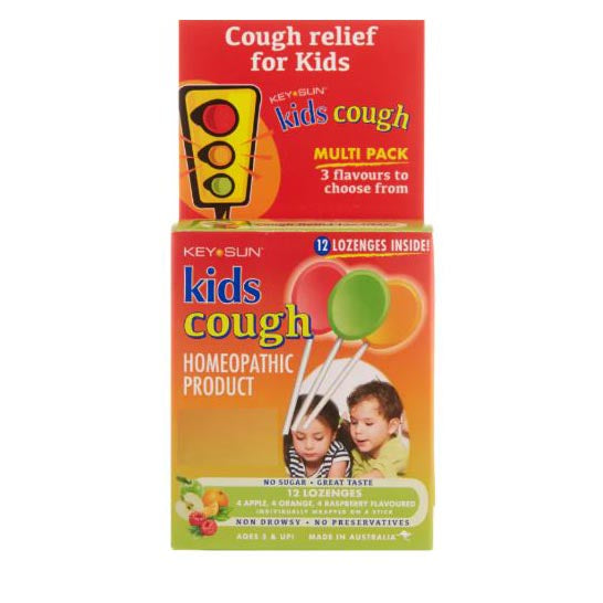 Key Sun Kids Cough Multi Pack 12 Lozenges