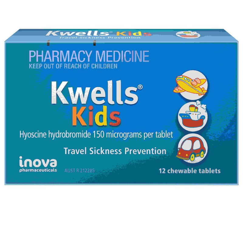 Kwells Kids Travel Sickness 12 Chewable Tablets - VITAL+ Pharmacy