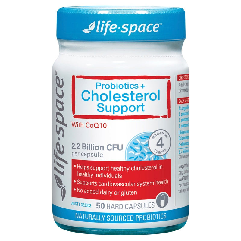 Life-Space Probiotics+ Cholesterol Support 50 Hard Capsules - VITAL+ Pharmacy