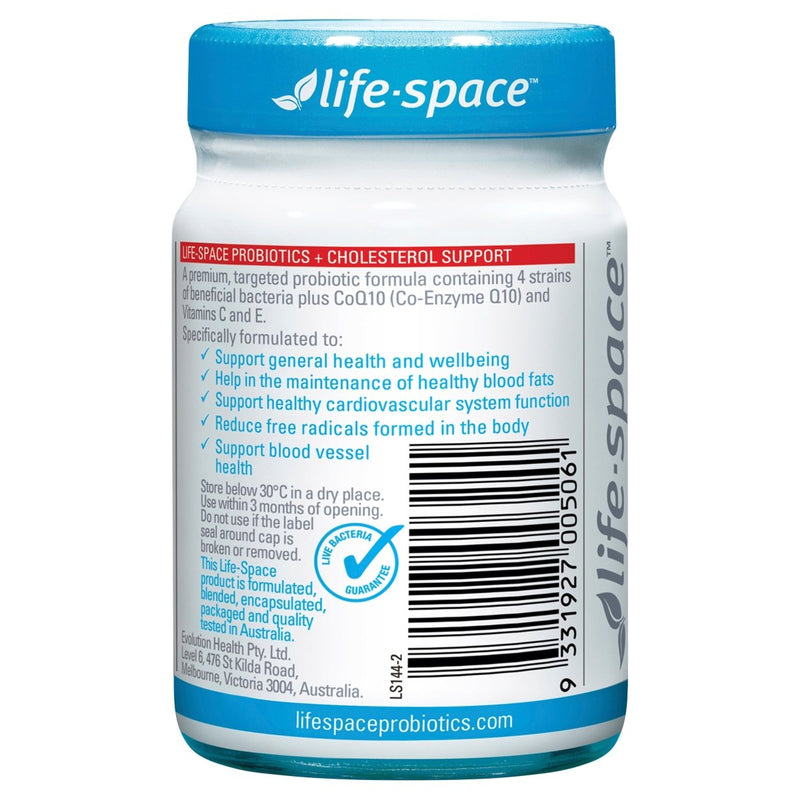 Life-Space Probiotics+ Cholesterol Support 50 Hard Capsules - VITAL+ Pharmacy