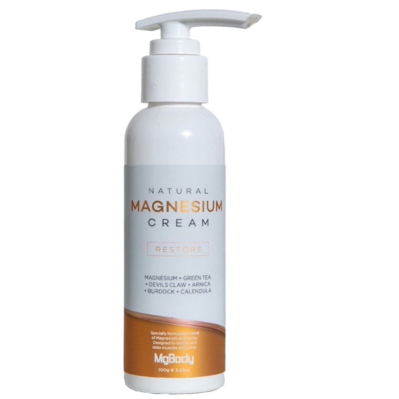 MgBody Natural Magnesium Cream Restore 100g - Clearance - VITAL+ Pharmacy
