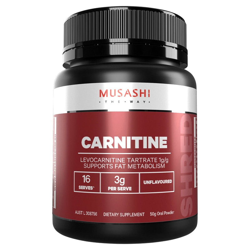 Musashi Carnitine Powder 50g - VITAL+ Pharmacy