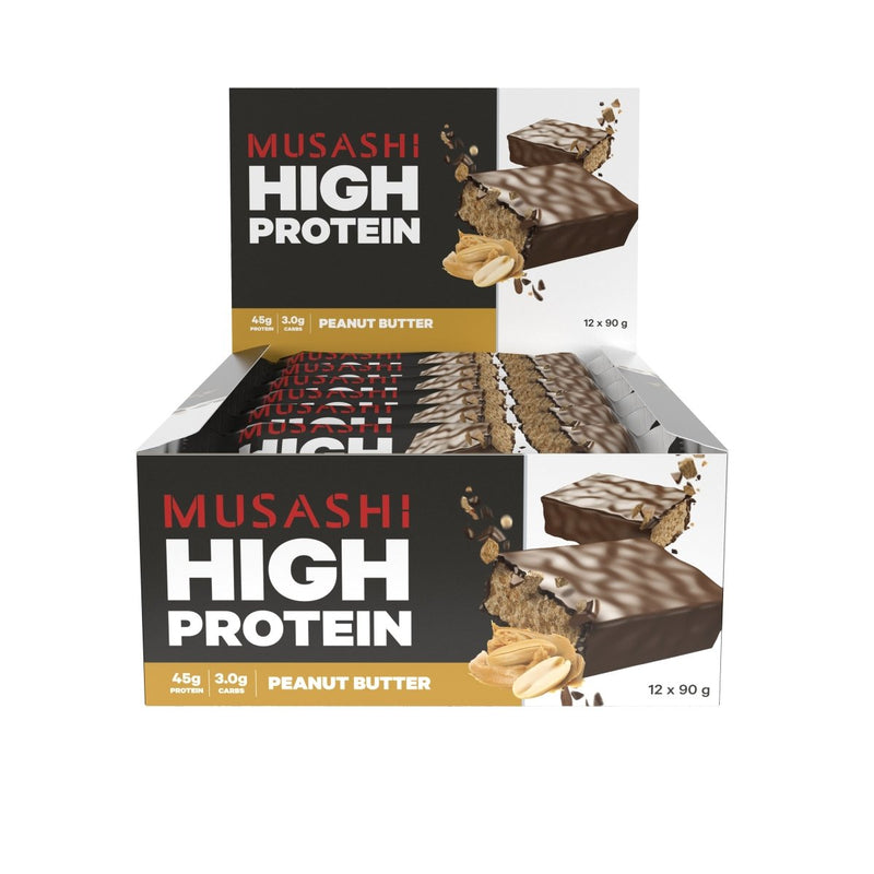 Musashi High Protein Bar Peanut Butter 90g - VITAL+ Pharmacy