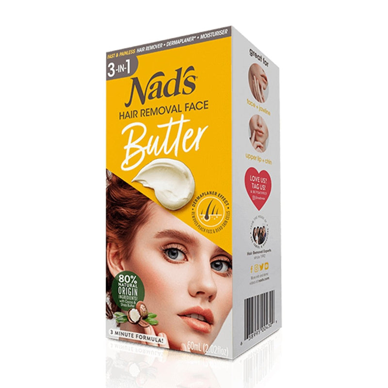 Nad's 3-in-1 Hair Removal Face Butter 60mL - VITAL+ Pharmacy